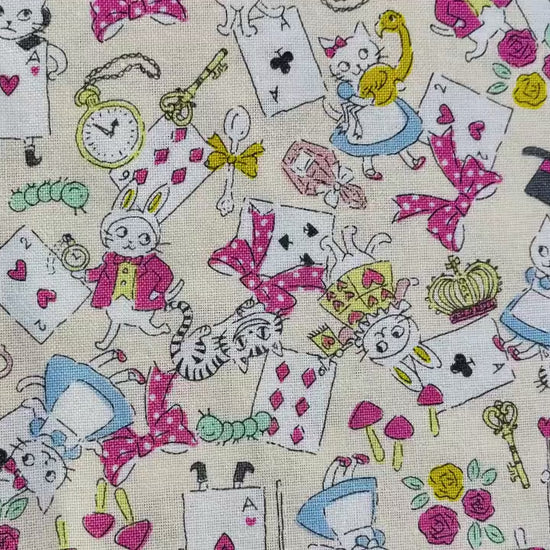 Cat-Cat Fabric-Funny Cats-Kokka fabric-Japanese Fabric