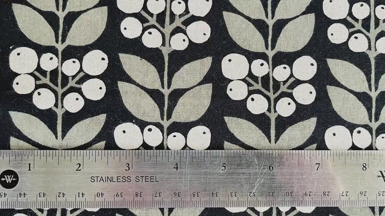 Plant - Plants Fabric - Robert Kaufman - Japanese Textile - Printed Canvas