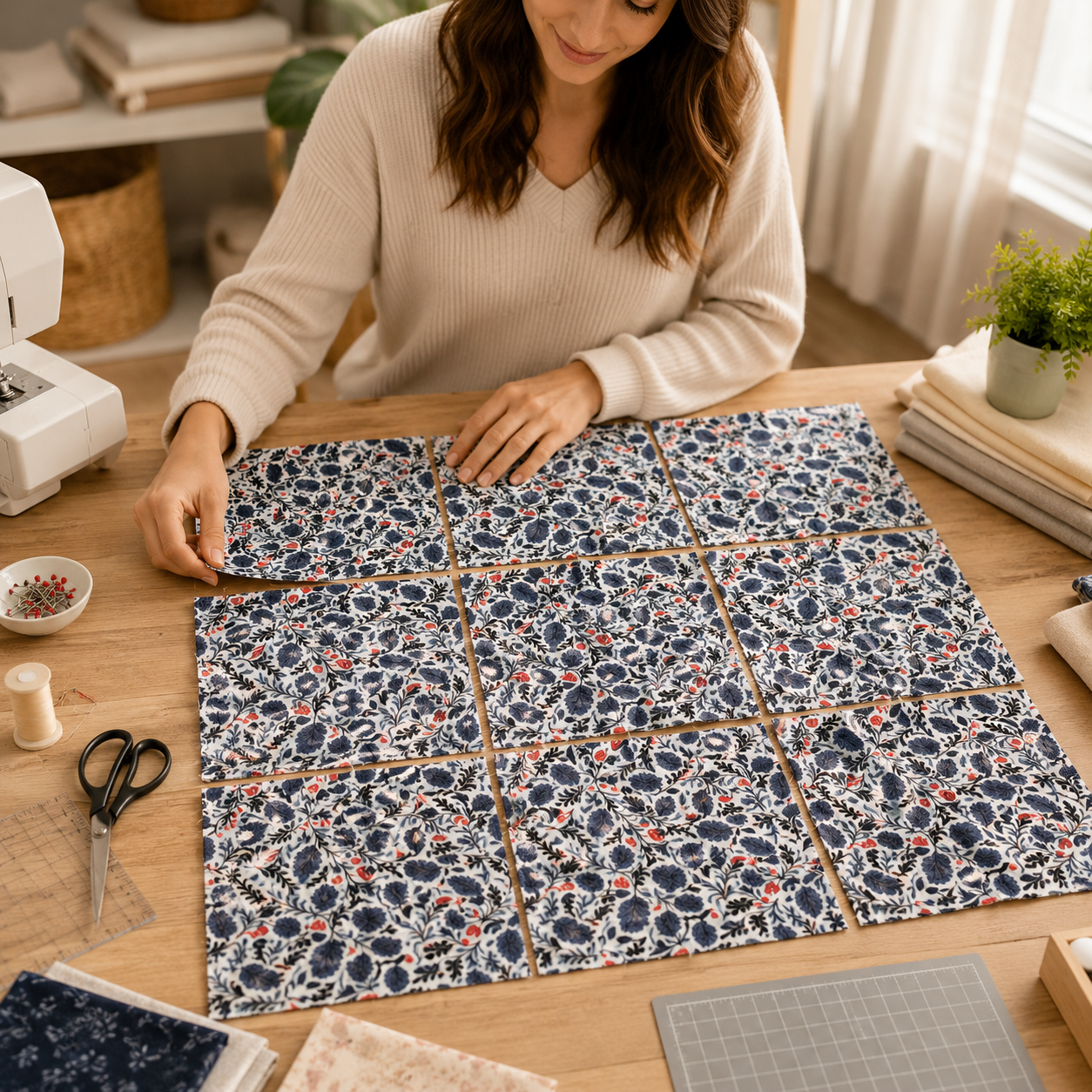 Earth Magic - Mushroom Forest - Periwinkle Fabric - Erin McManness - Cotton+Steel