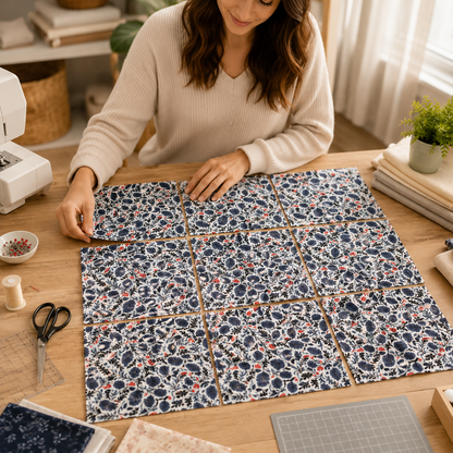 Earth Magic - Mushroom Forest - Periwinkle Fabric - Erin McManness - Cotton+Steel