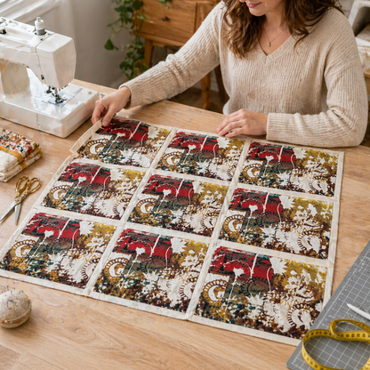 Wishwell: Prairie Song Essex – Autumn by Leslie Tucker Jenison for Robert Kaufman Fabrics