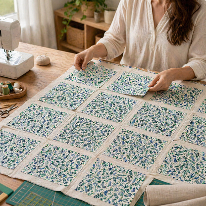 Branching Out-Unbleached Quilting Cotton-Jade Mosinksi-JM110-B16
