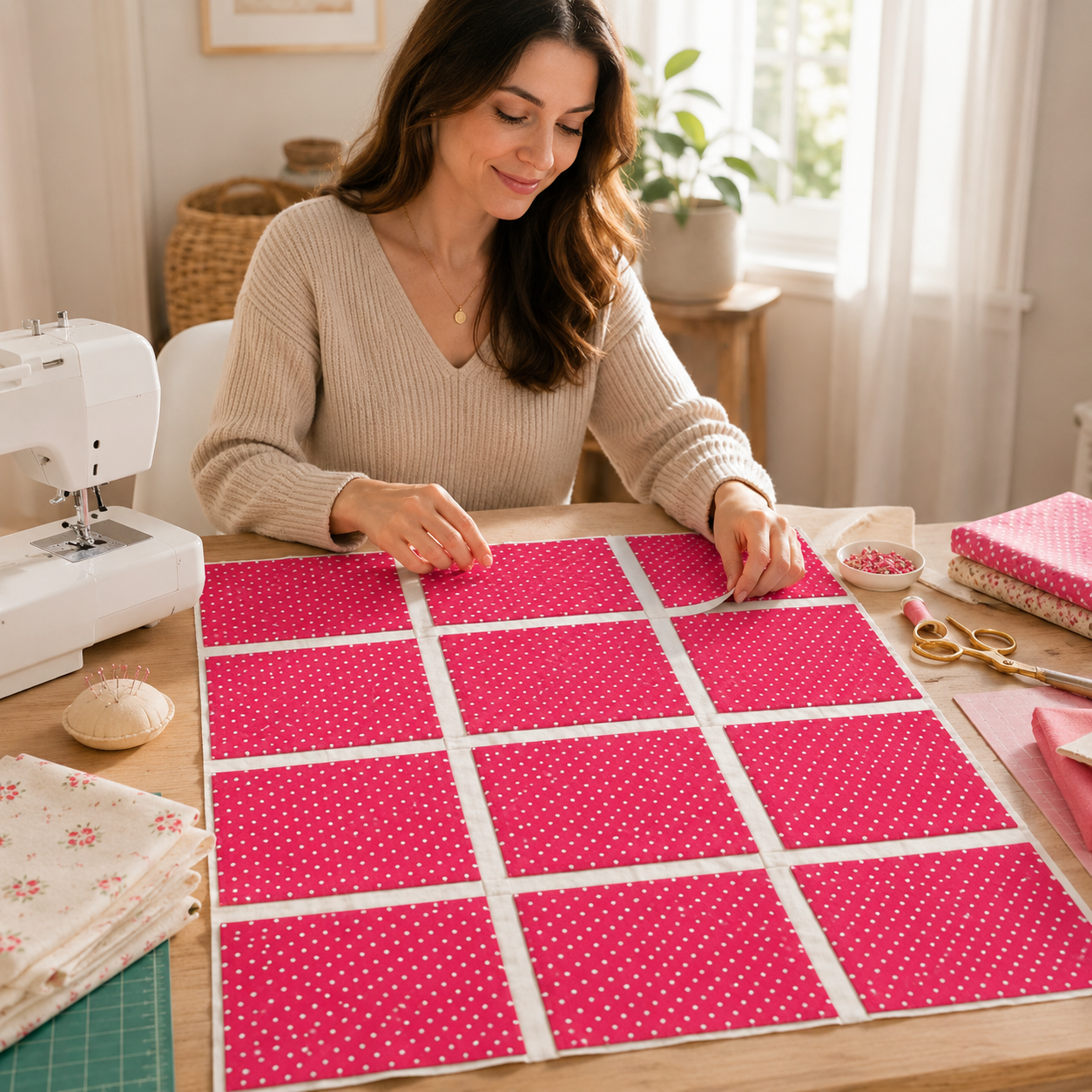 Petits Stipple Teaberry-Les Petits-Amy Sinibaldi for Art Gallery Fabrics-Quilting Cotton Fabric