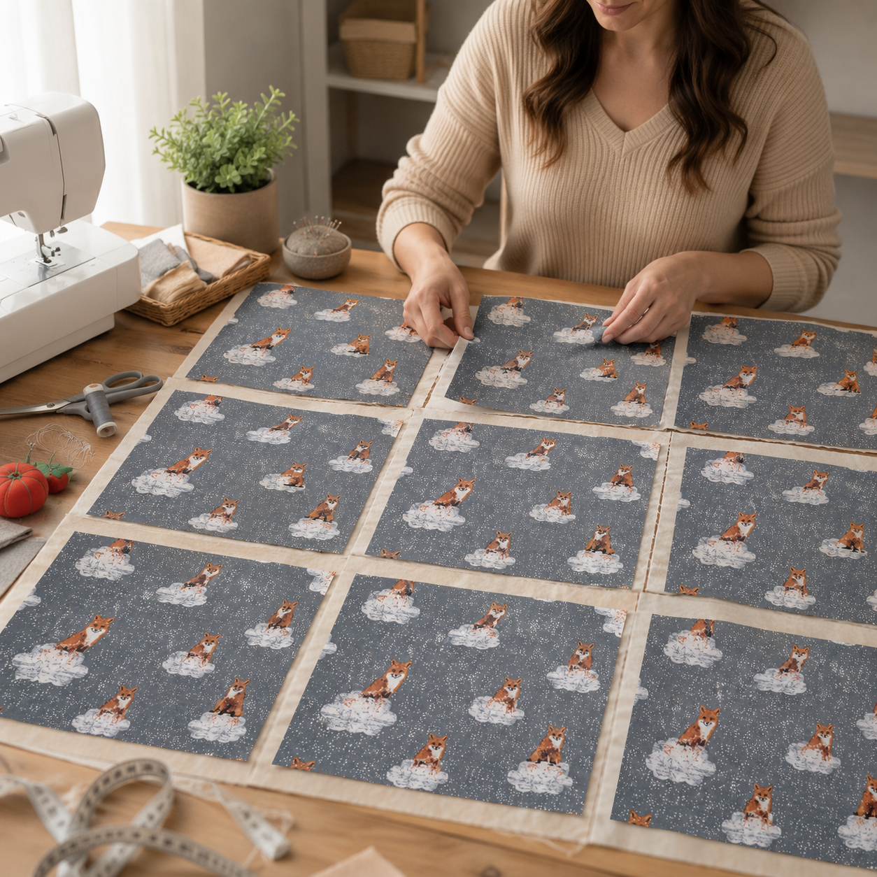 Earthen-Foxnest Haze-Katarina Roccella-Art Gallery Fabrics