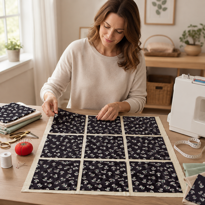 In The Woods -Mushroom-Eggplant Unbleached Fabric- Loes Van Oosten - Cotton + Steel - Quilting Cotton Fabric