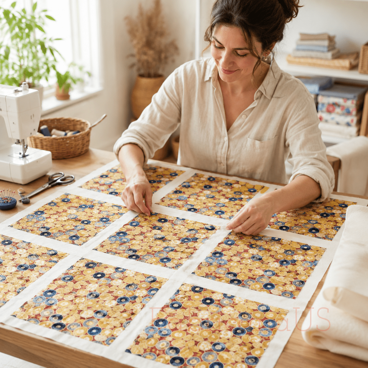 Robert Kaufman Gustav Klimt Collection – Gold – Cotton Quilting Fabric