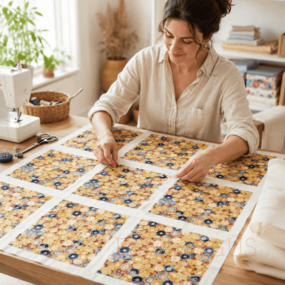 Robert Kaufman Gustav Klimt Collection – Gold – Cotton Quilting Fabric