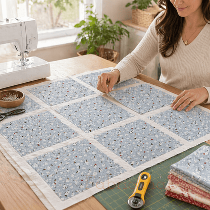 Cosmo Bird Double Gauze Cotton Fabric – Soft, Breathable & Lightweight Japanese Fabric, Half Yard 44” – Perfect for Sewing, Quilting & DIY Projects