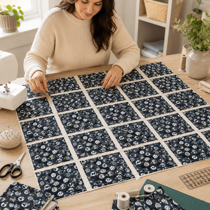 Cotton+Steel Neko No Yume – Nezume Porcupine Hedgehog Fabric – Charcoal Gray Quilting Cotton