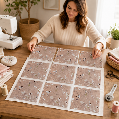 Summer Folk-Painted Meadow-Bloom Fabric-Lissie Teehee-Cotton+Steel
