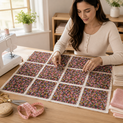 Garden Party Rosa - Burgundy Metallic Fabric - Rifle Paper Co - Cotton + Steel
