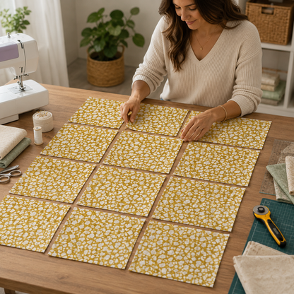Robert Kaufman Gustav Klimt "Stroke" – Ivory – 100% Cotton Quilting Fabric