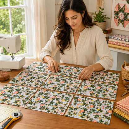 Rifle Paper Co. Primavera Citrus Floral Mint 100% Quilting Cotton Fabric
