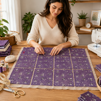 London Town HRH-Royal Purple Fabric-Sara Mulvanny-Cotton + Steel