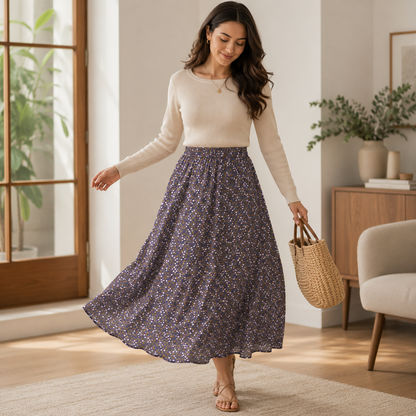 Emilia - Charlotte - Slate Fabric - Cotton + Steel