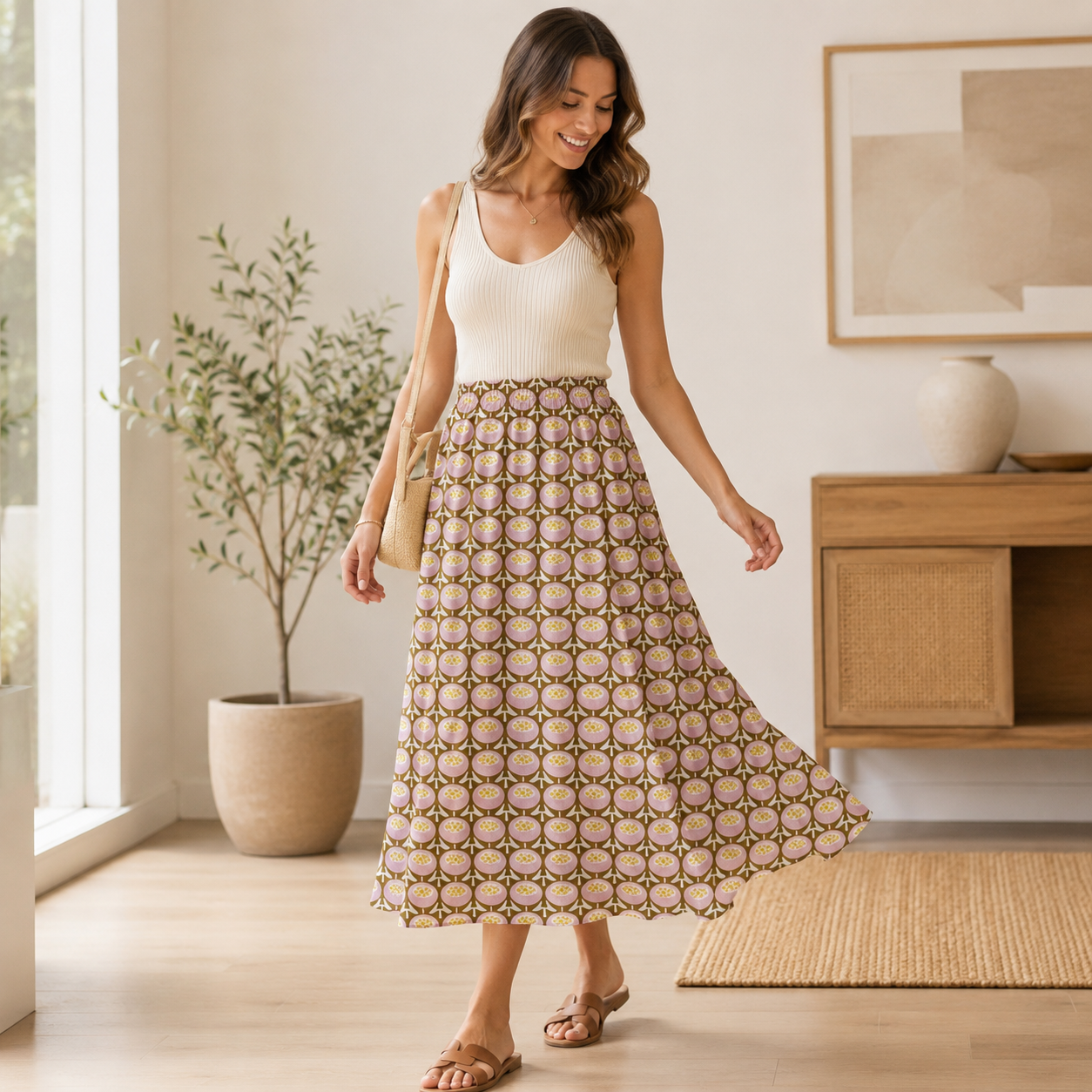 Sweet Floral Scent-Buttercup-Yellow Fabric-Loes Van Oosten