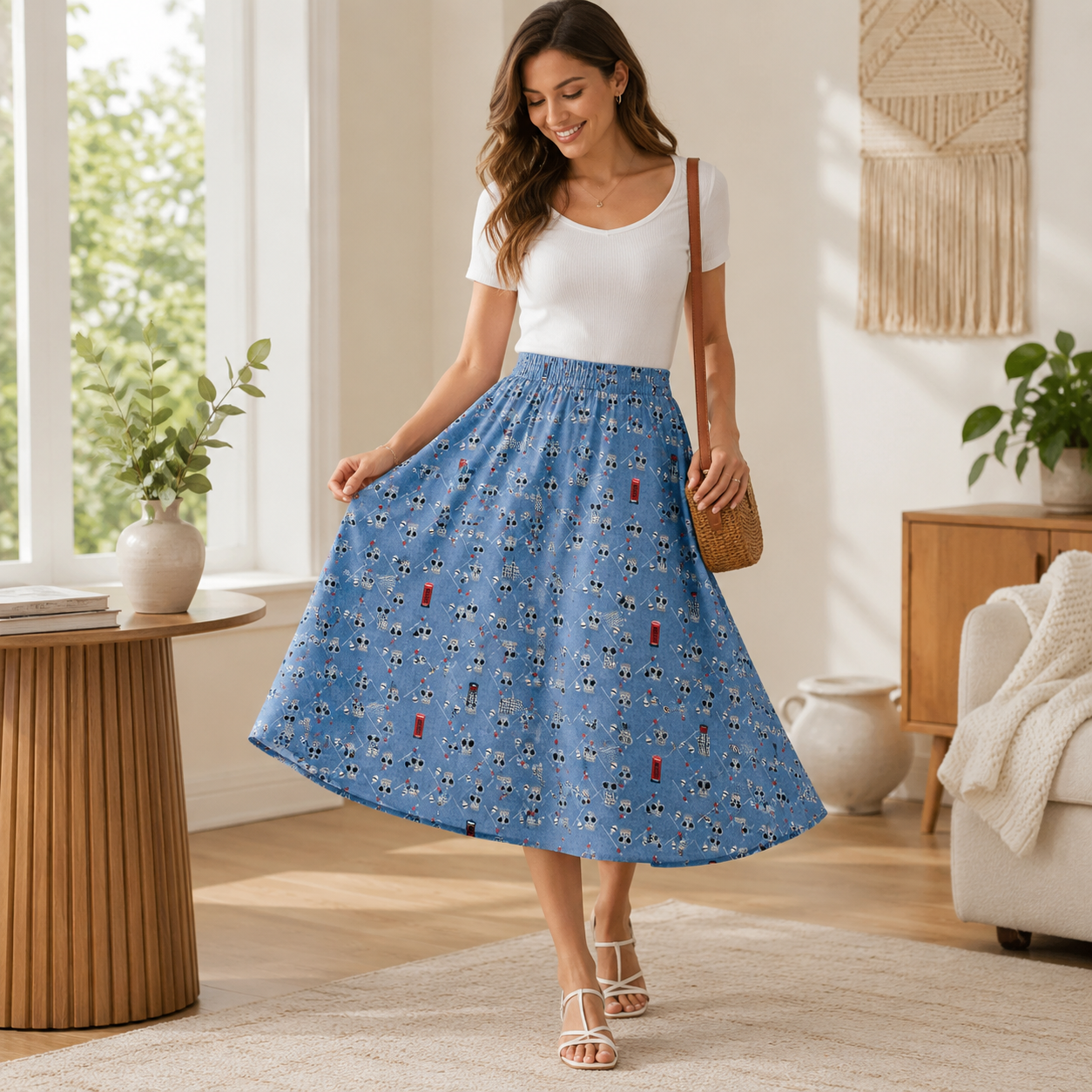 London Town HRH-Blue Fabric-Sara Mulvanny-Cotton + Steel