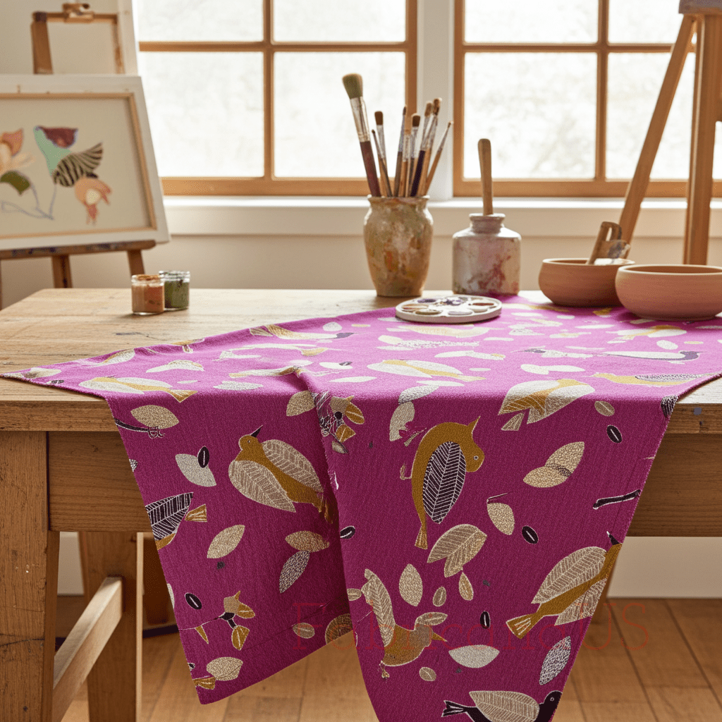 Bird-Bird Cotton Linen Canvas-Robert Kaufman-Japanese Fabric