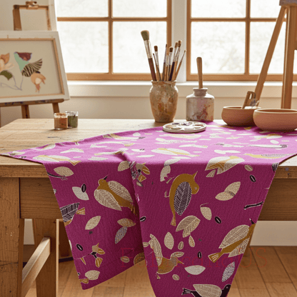Bird-Bird Cotton Linen Canvas-Robert Kaufman-Japanese Fabric