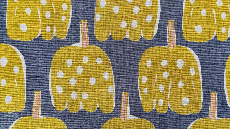 Hokkoh - Japanese Fabric - Lightweight Canvas - Gray Yellow - 1023-1700-1B