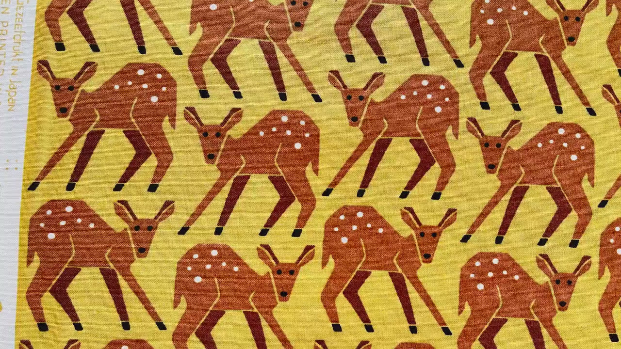 On a Fall Day - Fawn - Blonde Fabric - Loes Van Oosten - Cotton+Steel - LV700-BL1