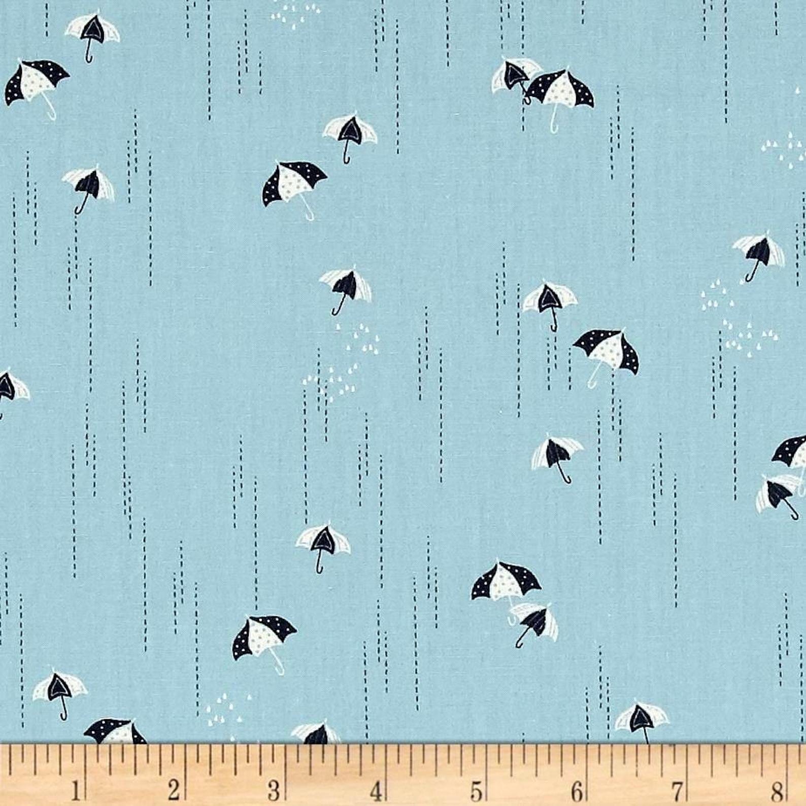 Art Gallery fabrics Rainbrella Mist Charleston by Amy Sinibaldi . - Fabricanaus