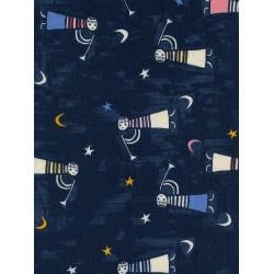 Noel - Angels Singing - Navy Unbleached Fabric- Alexia Marcelle Abegg - Cotton+Steel - Quilting Cotton - C5135-001
