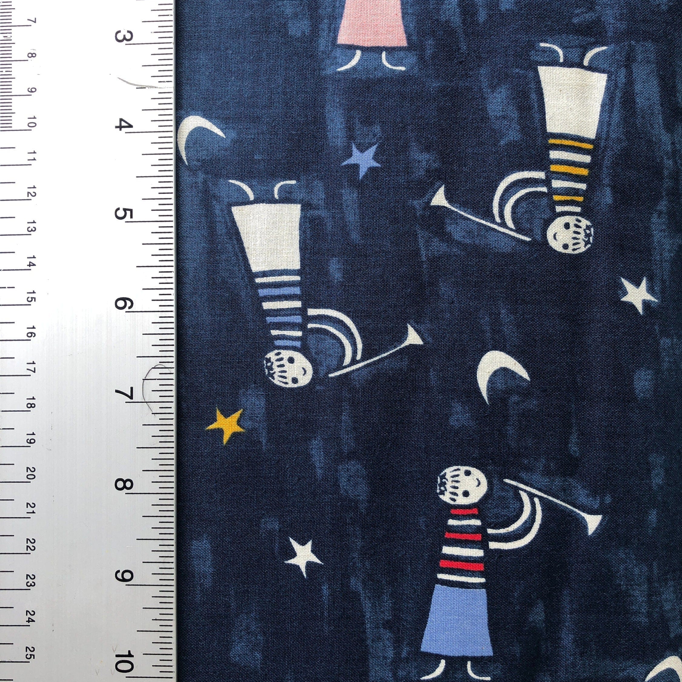 Noel - Angels Singing - Navy Unbleached Fabric- Alexia Marcelle Abegg - Cotton+Steel - Quilting Cotton - C5135-001
