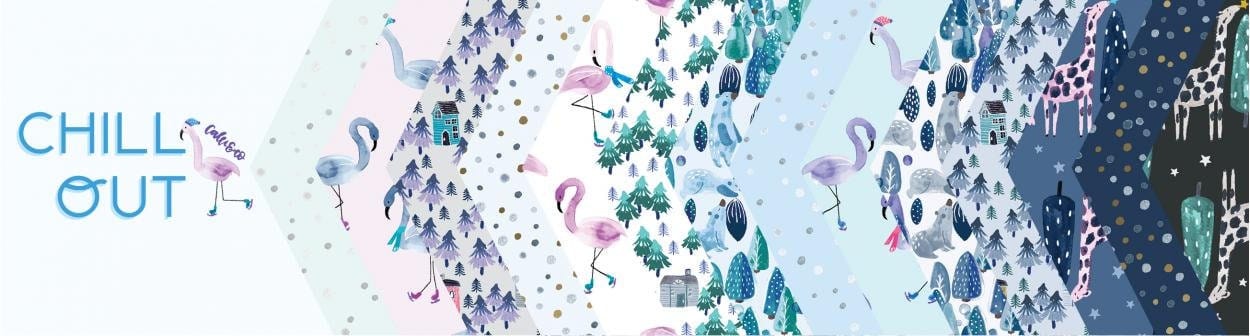 Chill Out - Around the World - United Kingdom - Jessica Zhao - Cotton + Steel - Blue - Purple - Pink - CC200P-5X5