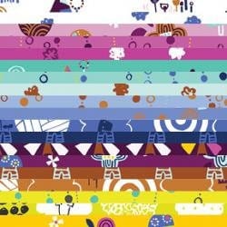 Fuwafuwa-san no Bokujo - Fuwafuwa-san - Harvest Fabric - Cotton+Steel - Quilting Cotton Fabric - HO200-HA3