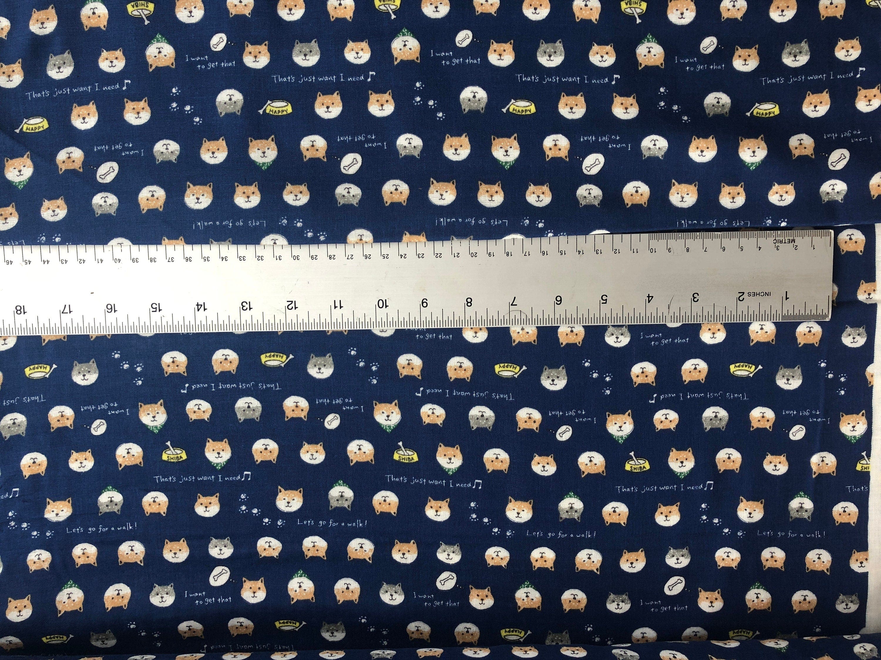 Dog - Dog Fabric - Japanese Fabric - Kokka - Double Gauze Cotton  - KTS-6485