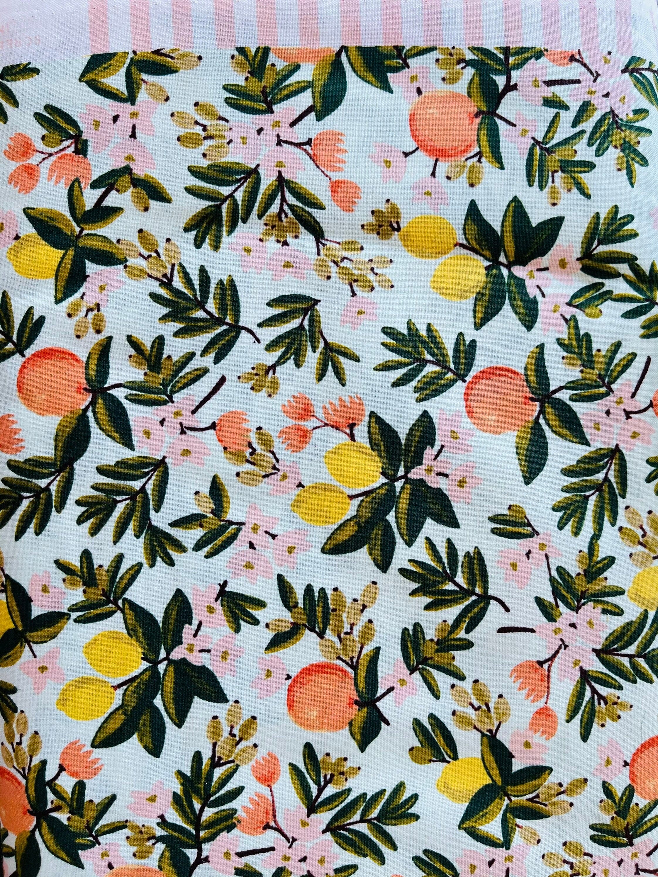 Primavera - Citrus Floral - Mint Fabric - Rifle Paper Co  - Cotton + Steel - Quilting Cotton Fabric - RP300-MI2