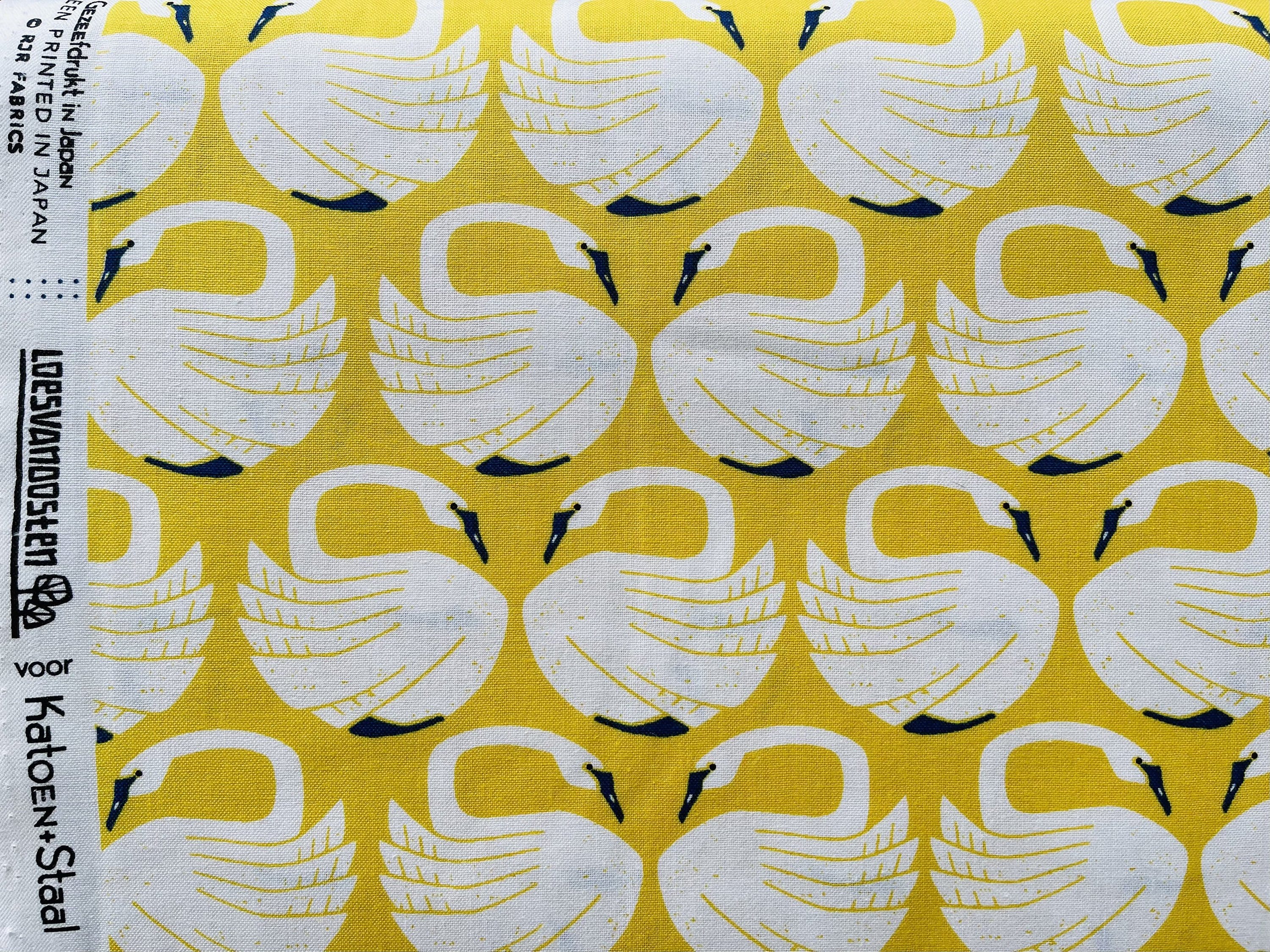 On  Spring Day Loving Swans Sundance Cotton+Steel RJR fabric.