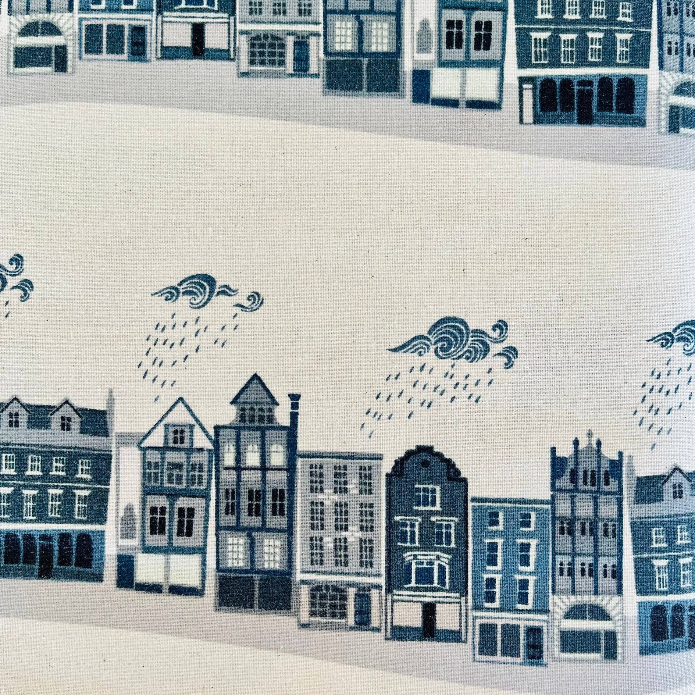 London Town - Kings Road - Slate Unbleached Fabric - Sara Mulvanny - Gray - Green - Cotton + Steel - Quilting Cotton - SY101-SL2U