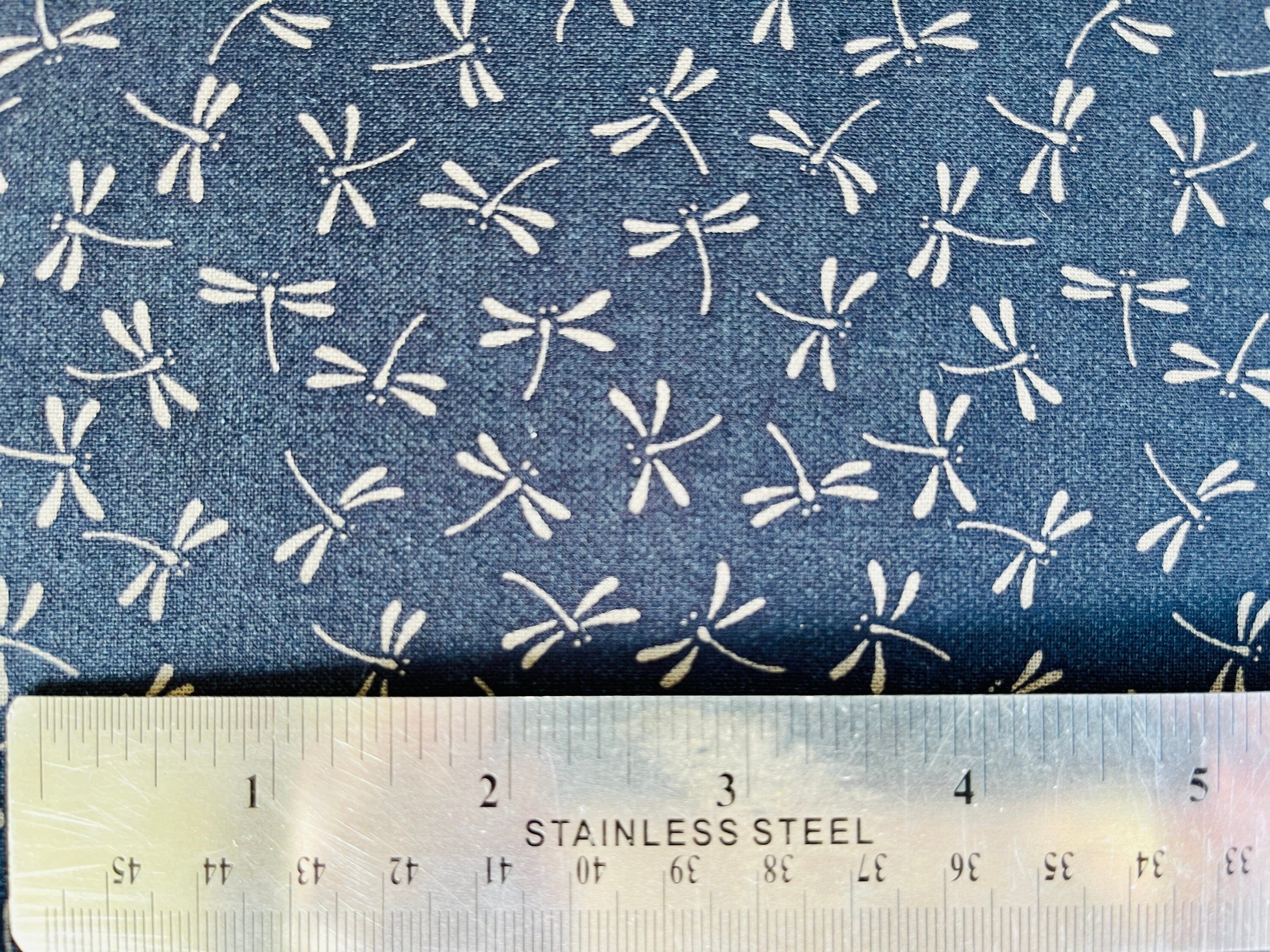 Dragonfly - Dragonfly Fabric - Westex - Sevenberry - Japanese Textile - Cotton Printed Sheeting - 88222-7-14