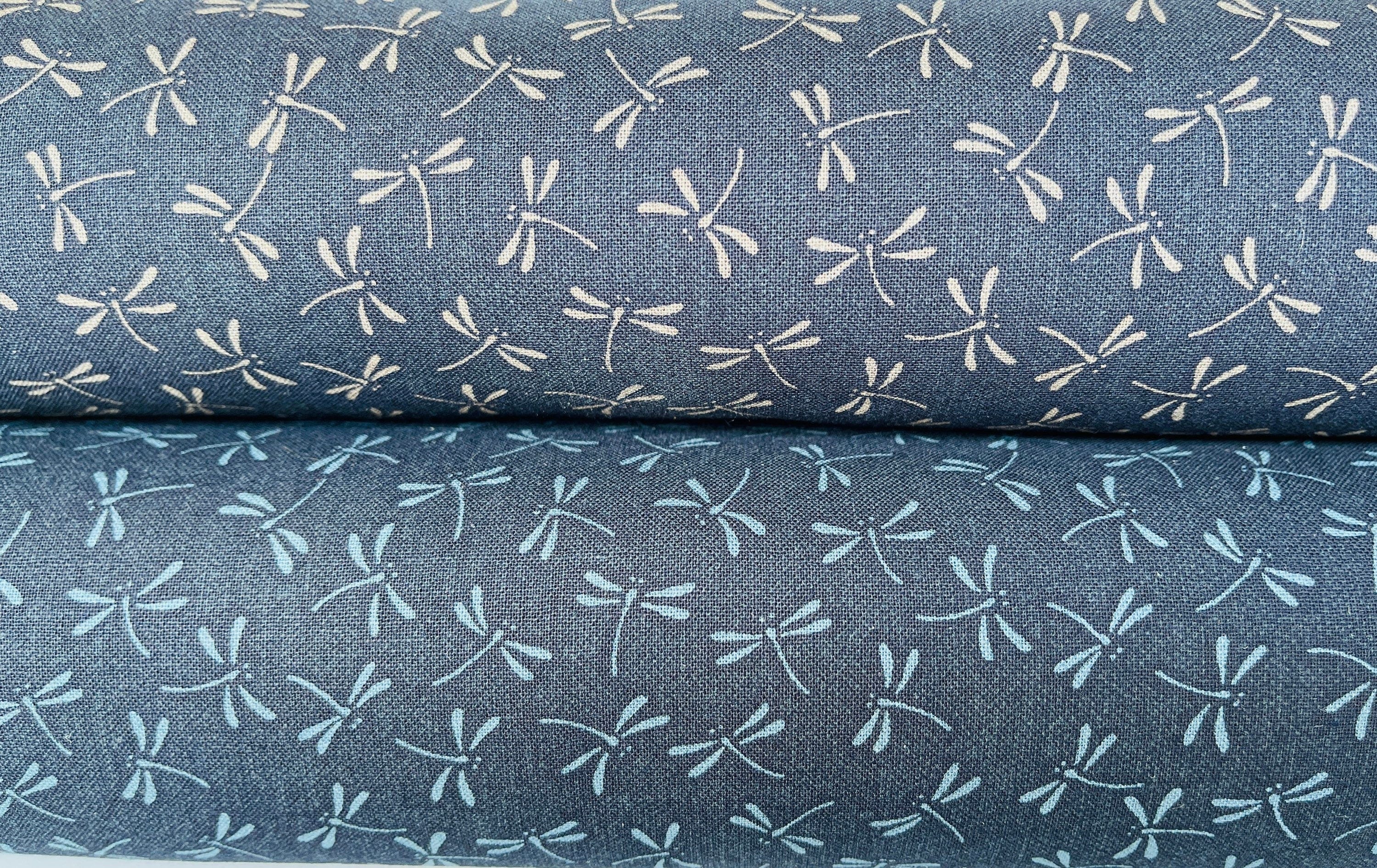 Dragonfly - Dragonfly Fabric - Westex - Sevenberry - Japanese Textile - Cotton Printed Sheeting - 88222-7-15