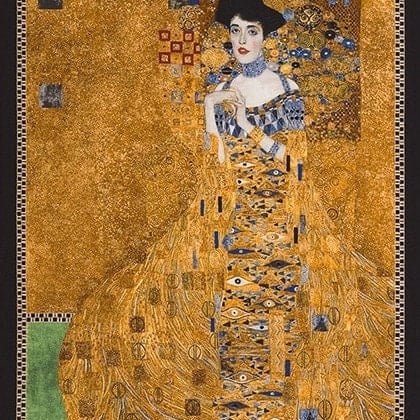 Gustav Klimt - Adele Bloch Bauer - Gold - Robert Kaufman - Quilting Cotton Panel - SRKM-17179-133